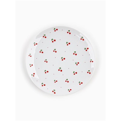 Тарелка плоская керамическая «Вишня», d=20 см