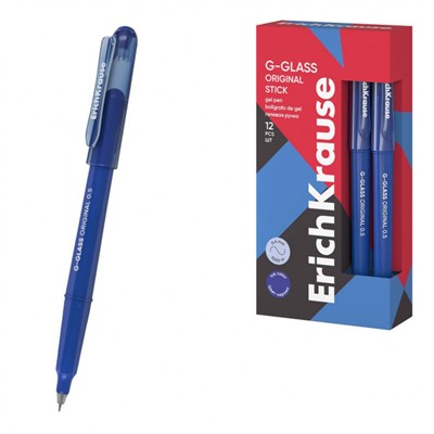 Ручка гелевая 0.5 мм "Торпеда" 61301 синяя тонированная ErichKrause