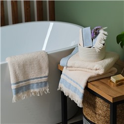 Полотенце махровое Love Life «Бриз» 70×120 см, аквамарин, 100% хл, 500 г/м²