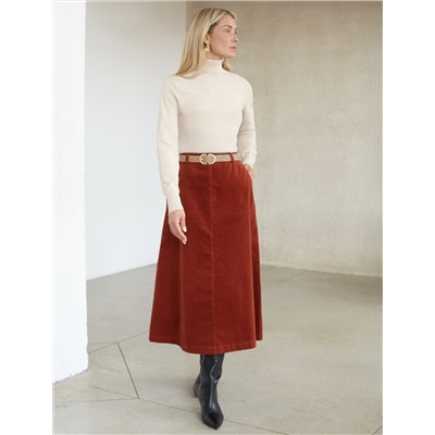 Водолазка тонкой вязки из хлопка с нейлоном