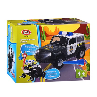 Конструктор "Полицейская машина" (свет/звук) в коробке