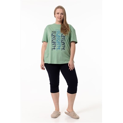 Костюм футболка и капри М325402Пшс