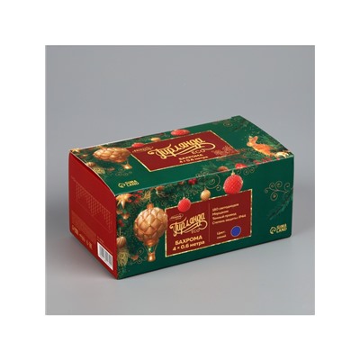 Гирлянда «Бахрома» 4×0.6 м, IP44, тёмная нить, 180 LED, свечение синее, мерцание белым, 220 В