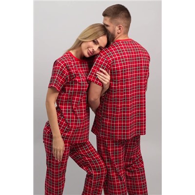 Мужская новогодняя пижама с брюками Happyfox