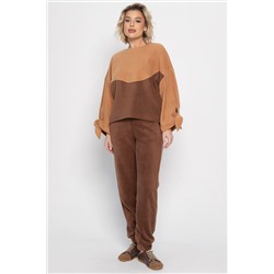 Костюм флисовый Уютный дуэт (шоколадный) К14966-10М