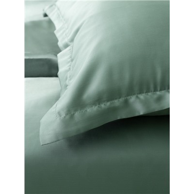 Наволочка SL Home Tencel, 70×70+3 см, оливковая, тенсель, эвкалиптовое волокно 100%