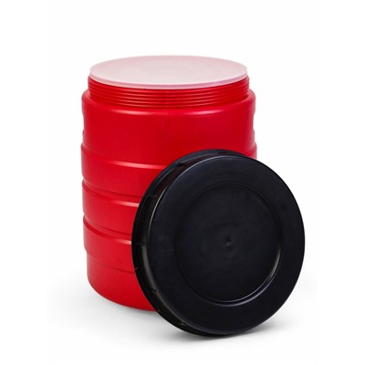 Бочка пищевая, 30 л, горловина 27 см, пластиковая, с крышкой, МИКС