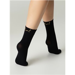 Полиамидные CONTE FANTASY Матовые носки с сияющей термоаппликацией Moment