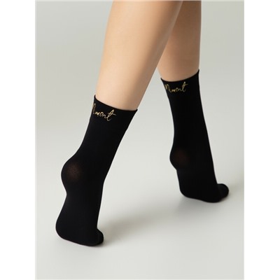 Полиамидные CONTE FANTASY Матовые носки с сияющей термоаппликацией Moment