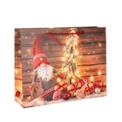 Пакет подарочный 26х32х10 / 362-61-M /уп 12/480/ микс Новый год