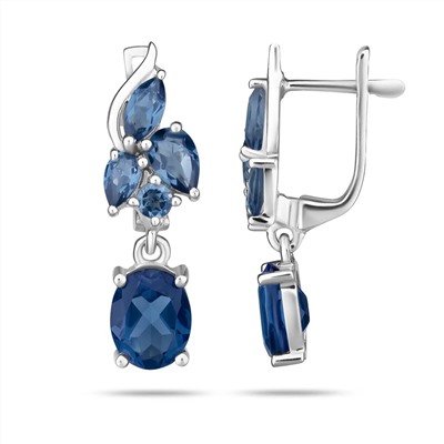 Серьги, танзанит выращ., Валери