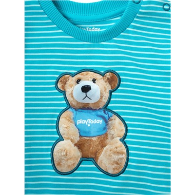 Комплект детский трикотажный для мальчиков: фуфайка (футболка с длинными рукавами), брюки