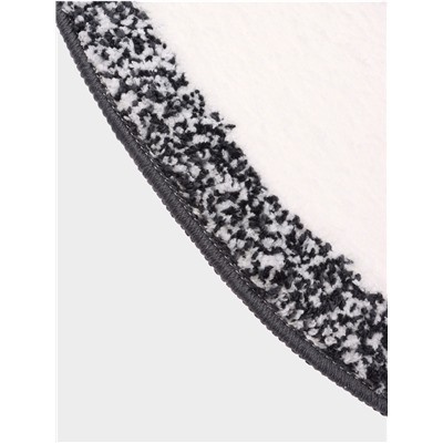 Коврик Доляна Kitty, 55×64 см, ворс 1 см, микрофибра, серо - белый