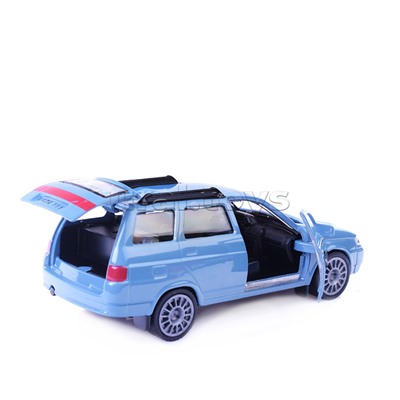 Машина металл LADA 111, 12 см, (двери, багаж., голуб.,) инерц., в коробке