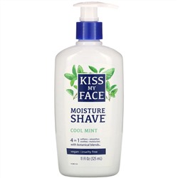 Kiss My Face, Увлажняющее средство для бритья, с охлаждающей мятой, 11 жидких унций (325 мл)