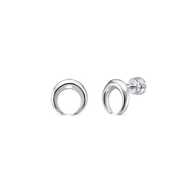Серьги из серебра без вставки, В10-1487