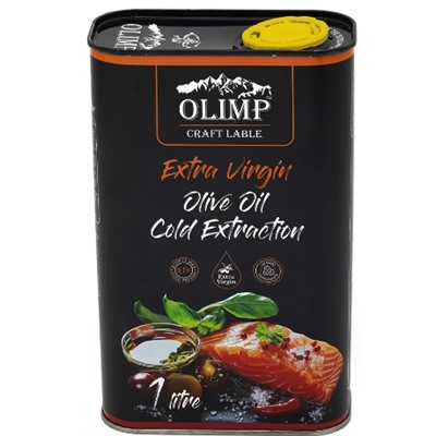 6 Масло оливковове нерафинированное Olimp Fish Craft Label Extra Virgin 1л Греция