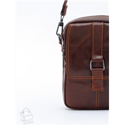 Сумка мужская кожаная 8612S brown Fuzhiniao в Новосибирске