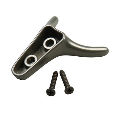 Крючок мебельный CAPPIO YAK, двухрожковый, цвет графит