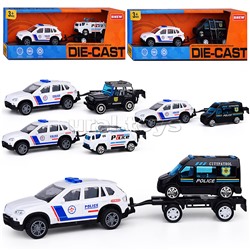 Машина "Городская служба полиции" металл, в коробке