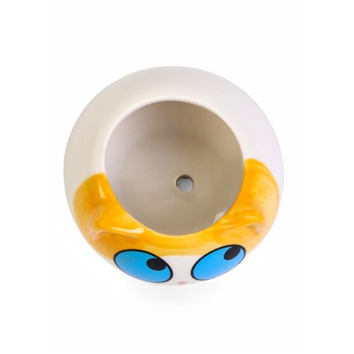 Декоративный горшок для цветов «Котёнок», 200 мл, 8.7×5.8×6 см, керамика, МИКС, Greengo