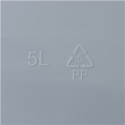 Кашпо для цветов со вставкой Laurel, 5 л, 35.4×15.2×15 см, серое