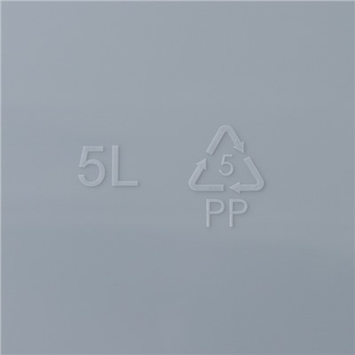 Кашпо для цветов со вставкой Laurel, 5 л, 35.4×15.2×15 см, серое
