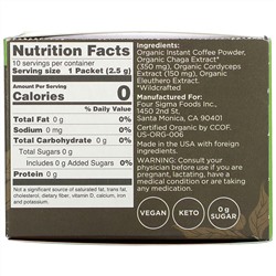 Four Sigmatic, Mushroom Coffee Mix with Chaga, 10 Packets, 0.09 oz (2.5 g) Each