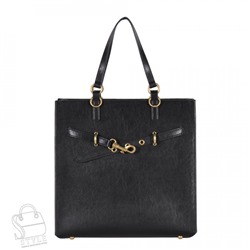 Сумка женская кожаная 1392TH black Polina&Eiterou  в Новосибирске