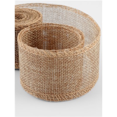 Лента текстильная, 50 мм, 4.5±0.5 м, бежевая