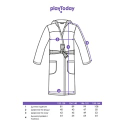 Халат трикотажный для девочек