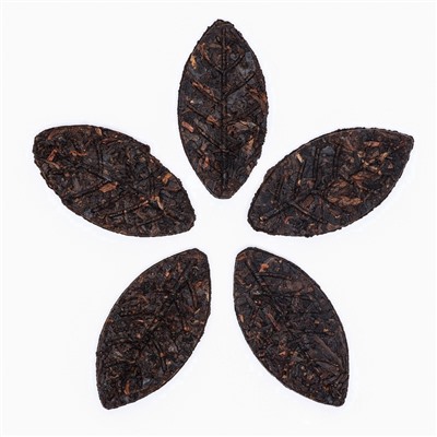 Китайский выдержанный чай «Шу Пуэр Золотой лист», сырой, 50 г + - 5 г, 6 штук