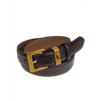 Ремень женский из натуральной кожи, цвет  шоколад