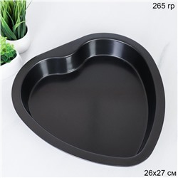 Форма для выпечки Сердце 26x27х4 см / RSD-22 /уп 50/ вес 265 гр/ 26(24)x27(23)х4