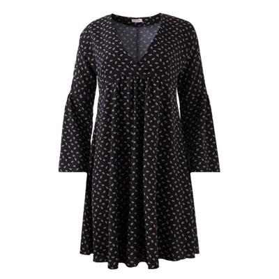 Платье мини женское MINAKU: Green trend, чёрное, размер 42