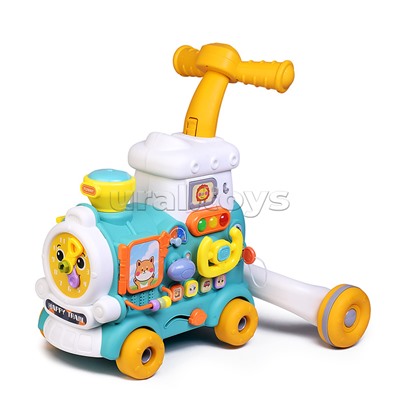 Игровой центр-Каталка "Маленький поезд №2" со спреем, в коробке