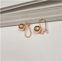 Серьги коллекция "Дубай" шарики  покрытие позолота, 27605, арт. 314.503