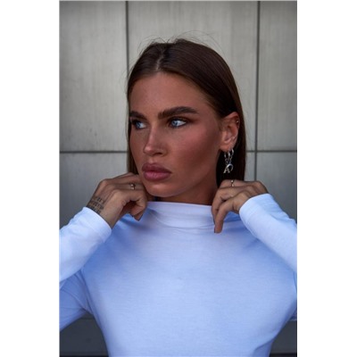 Водолазка полупрозрачная женская (Белая)