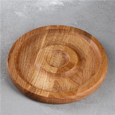 Тарелка-доска для подачи «Вселенная», d=20 см, массив ясеня