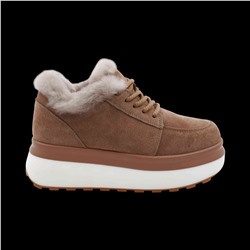 Ботинки на меху ZD3 бежевые