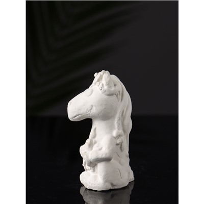 Фигурка для росписи «Лошадка с косой», гипс, 9×5×5 см