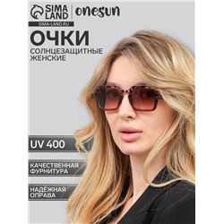 Очки солнцезащитные женские OneSun, uv 400, дужка 15 см, ширина 14.5 см, линза 3.6×4.5 см
