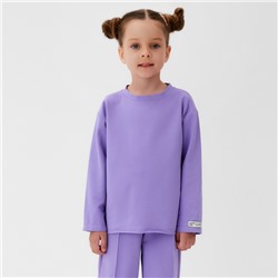 Футболка детская с длинным рукавом KAFTAN, размер 30 (98-104 см), сиреневая