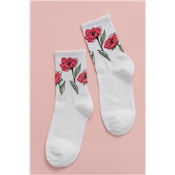 Носки женские Маки (комплект 2 пары)