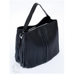 Сумка женская кожаная 2385-1Y black Polina&Eiterou