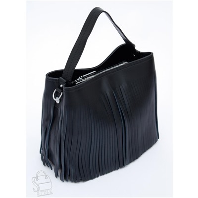 Сумка женская кожаная 2385-1Y black Polina&Eiterou