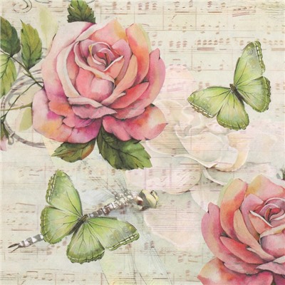 Набор декупажных карт 5 шт «Винтажная история», 45 г/м2, формат А4