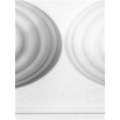 Форма для муссовых десертов и выпечки KONFINETTA «Джелли», силикон, 30×17.5×4 см, 8 ячеек (7.4×5.3×4 см), белая