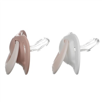 NUK, Orthodontic Pacifier, 0-2 Months, Pink, 2 Pack