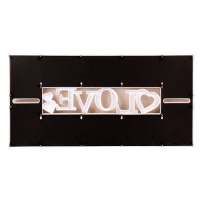 Фоторамка коллаж Любовь 73х39 см / KS802-1 /уп 24/10 фото белая